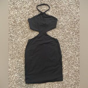 SKIMS FITS EVERYBODY CUT OUT HALTER DRESS
SIZE MEDIUM